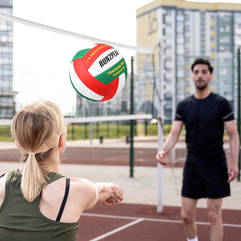 RUN2PEAK Setter Training Volleyball Official Size 5 Volleyballs Heavy Weight Ball PU Practice Volley Balls for Indoor Rebounder Equipment Setters Weighted Volleyball Setting Trainer - Image 5